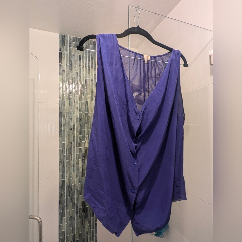 Silk Tank, Gemstone Purple, size XS